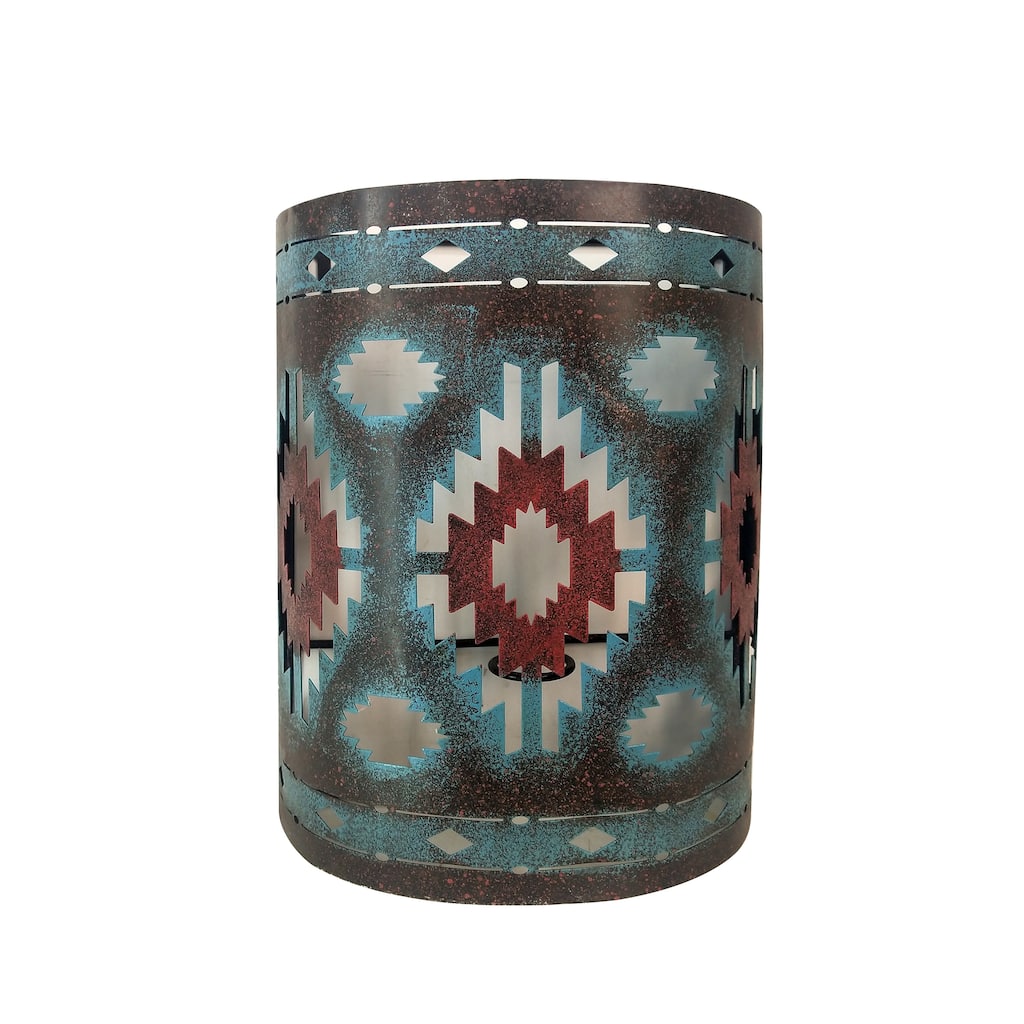 Colorful Aztec Wall Sconce