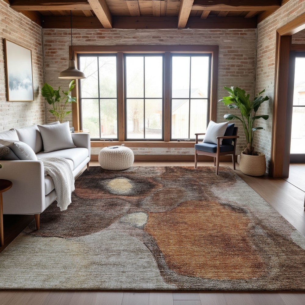 Premium Washable Super Soft Abstract Mod Mayfield Rug