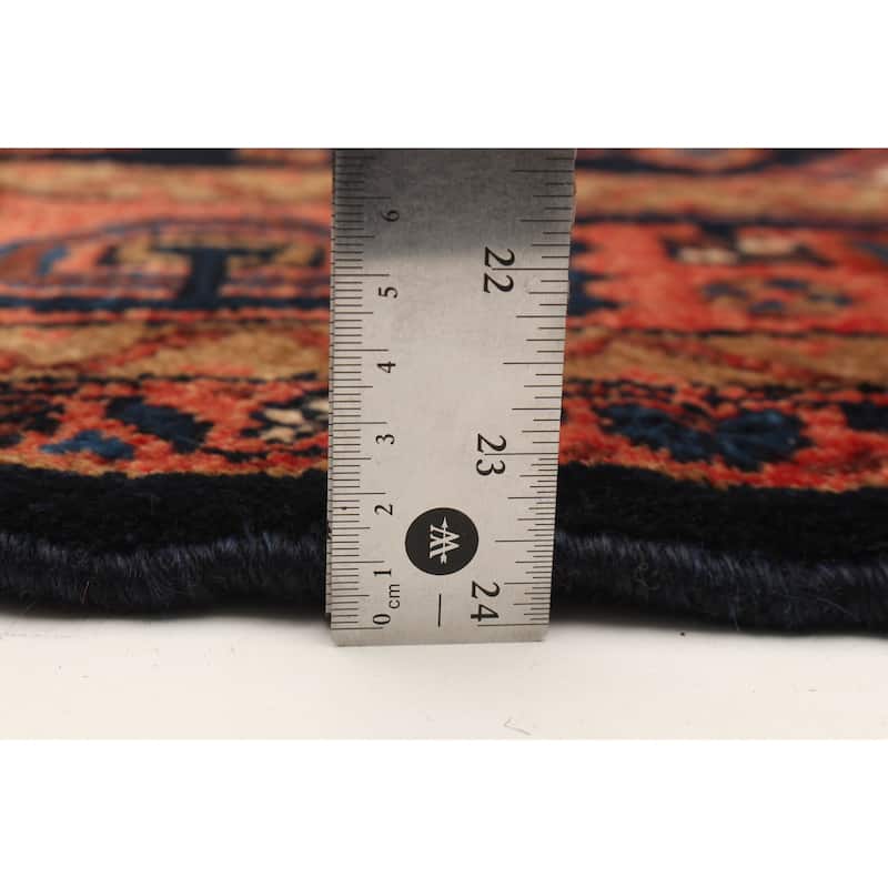 ECARPETGALLERY Hand-knotted Andelz Navy Wool Rug - 3'10 x 6'0