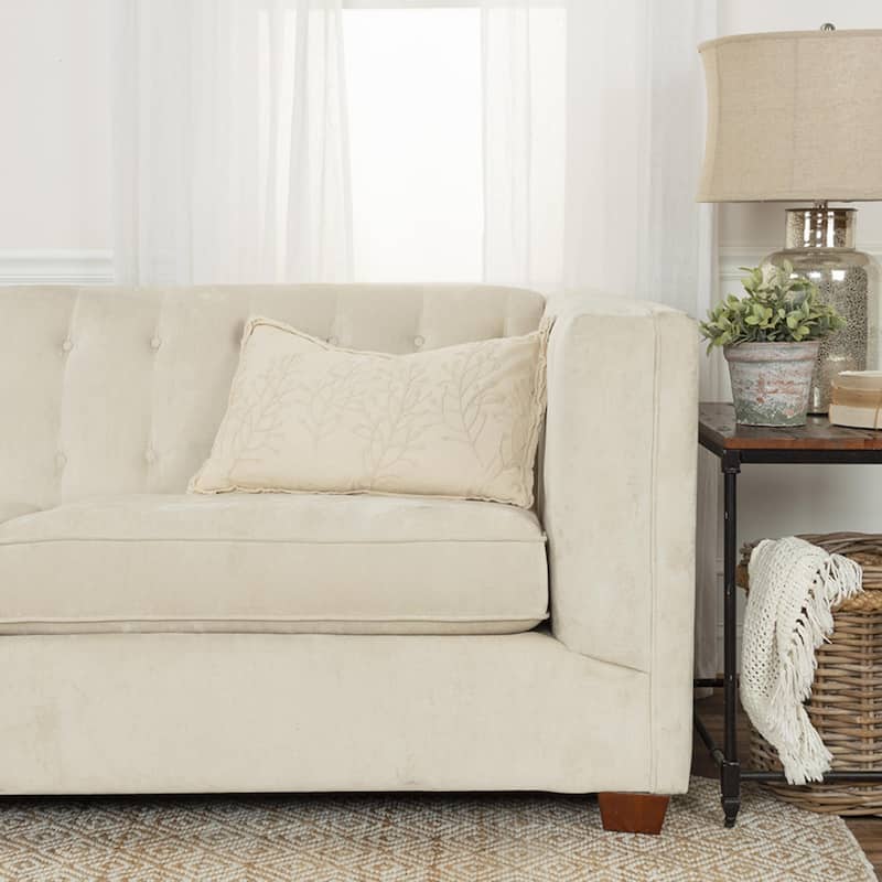 Botanical Cotton Casement Throw Pillow