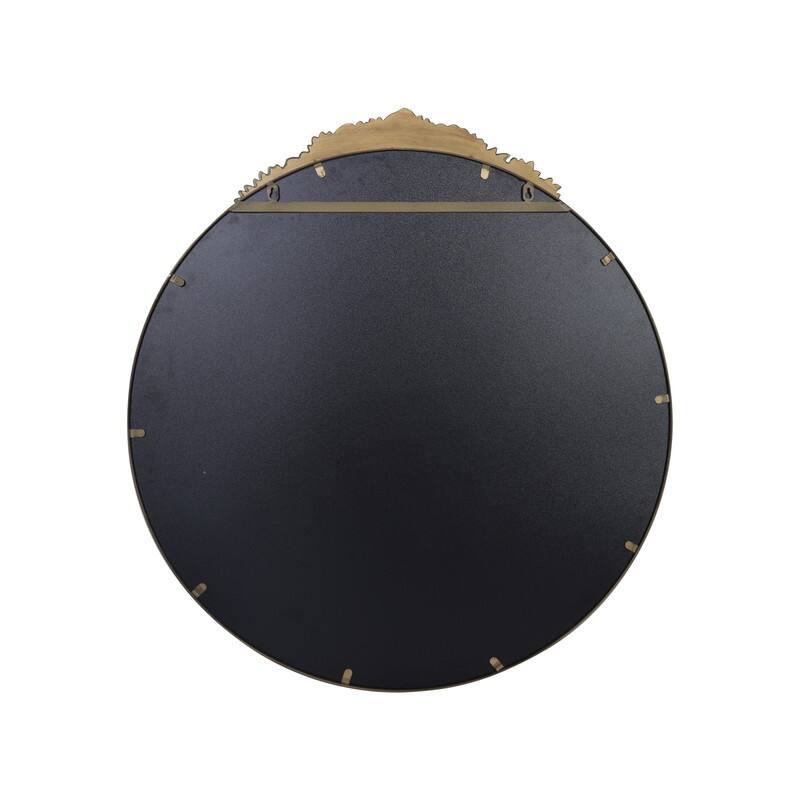 Wall Mirror Classic Baroque Brass Mirror Antique Gold Round Home Decor