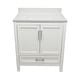 preview thumbnail 74 of 146, Nevado 37" Bathroom Vanity with Cultured Marble Vanity Top Sink in White with White Basin White - White with