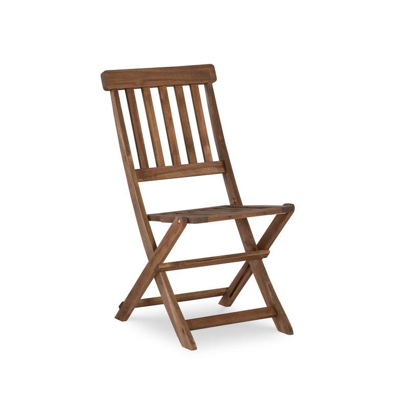 Linon Catalan Three-Piece Cafe Teak Set
