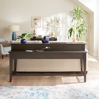 Mill Creek Peppercorn Console Bar Table