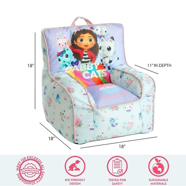 Gabby's Dollhouse Kids Bean Bag Chair
