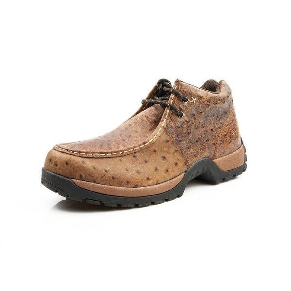 Shop Roper Casual Shoes Mens Ostrich Lace Up Brown Overstock
