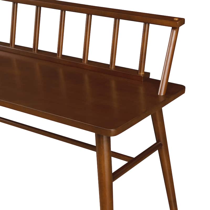 Middlebrook Solid Wood Low-Back Spindle Entry Bench