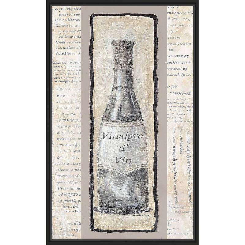 "Vinaigre d' Vin" Print on Floating Canvas