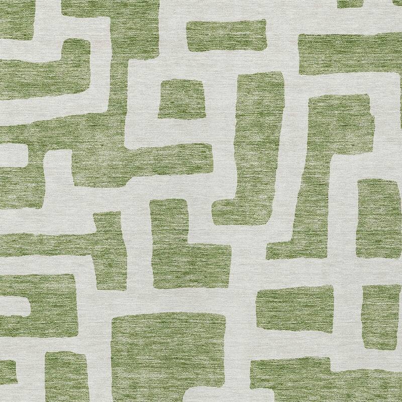 HomeRoots Abstract Transitional Rectangle Outdoor Rug