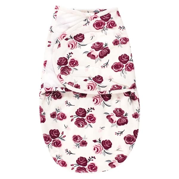 slide 1 of 1, Hudson Baby Infant Girl Plush Faux Fur Swaddle Wrap, Rose, 0-3 Months - Rose - 0-3 Months 0-3 Months - Rose