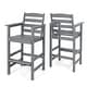 preview thumbnail 18 of 19, Vrakae Outdoor Adirondack Bar Stool Chairs (Set of 2)