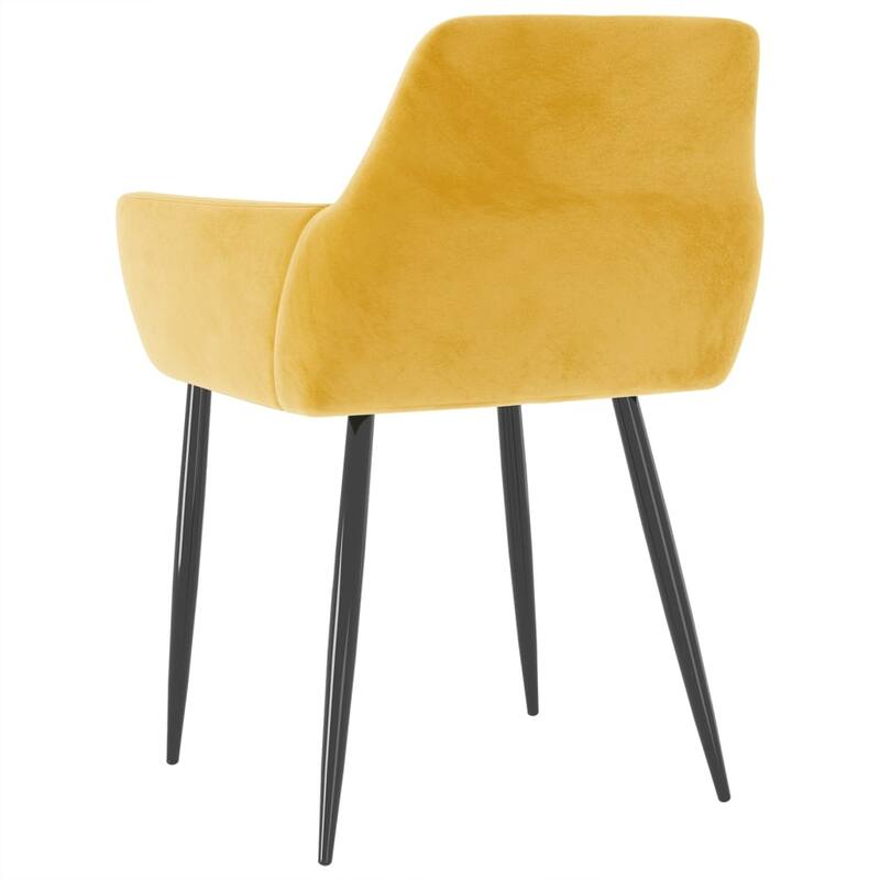 vidaXL Dining Chairs Upholstered Chair with Metal Legs for Living Room Velvet - 22" x 22" x 30.7"