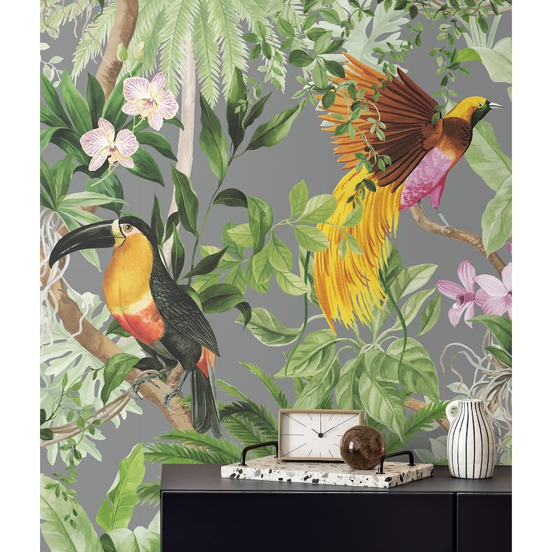 Harry & Grace Tropical Bird Peel and Stick Wallpaper