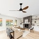 preview thumbnail 31 of 39, 52" Ceiling Fan with Lights, Quiet DC Motor 3 ABS Blade Ceiling Fans, 6 Speed Levels, Reversible Ceiling Fan
