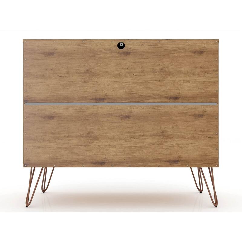 Manhattan Comfort Rockefeller 3-Drawer Dresser (Set of 2)