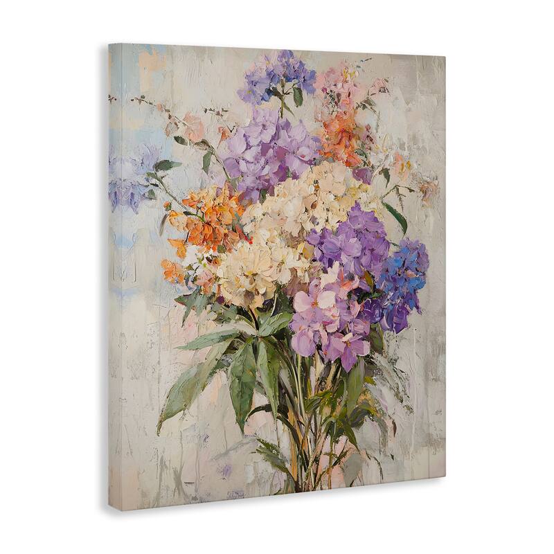 Stupell Abstract Hydrangea Clusters Canvas Wall Art Design By Franklyn Gregory