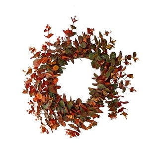 22" Fall Eucalyptus Wreath - Bed Bath & Beyond - 38297158