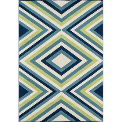 Momeni Baja Zig-Zag Easy Care Indoor Outdoor Area Rug