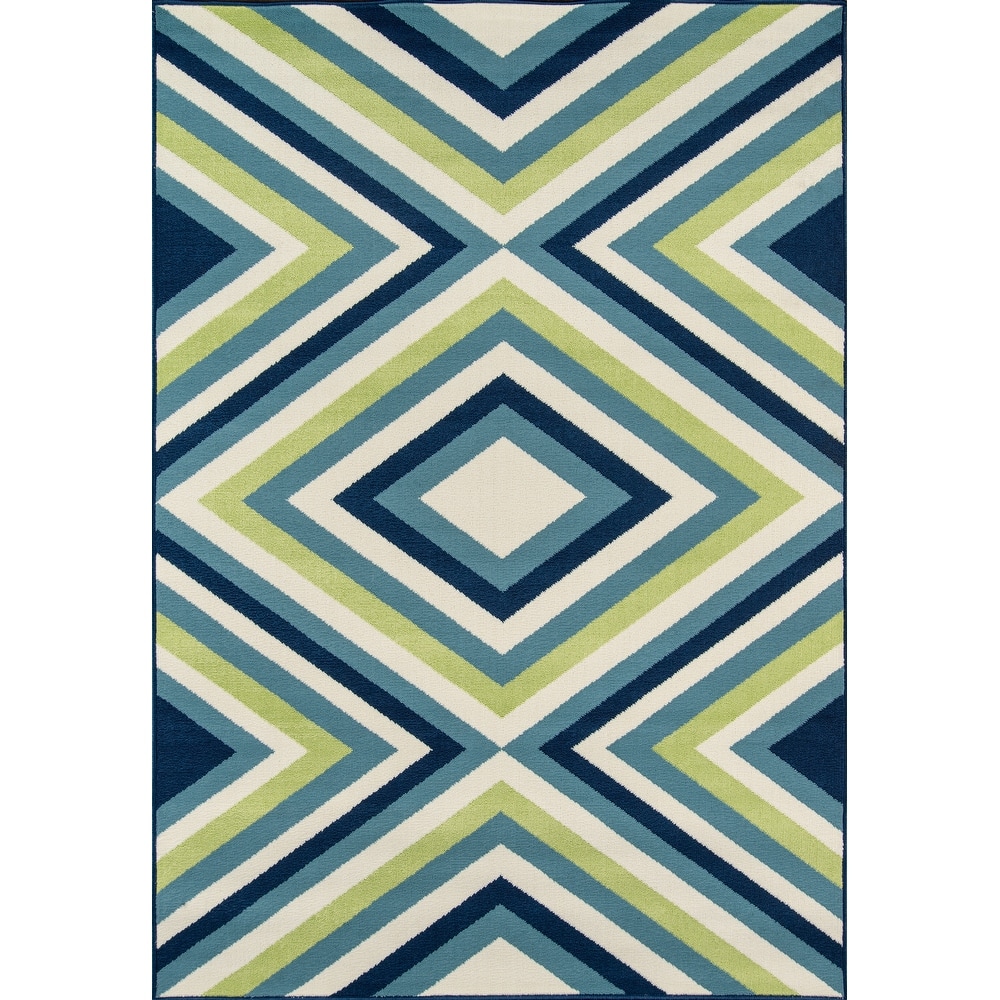 Momeni Baja Zig-Zag Easy Care Indoor Outdoor Area Rug.