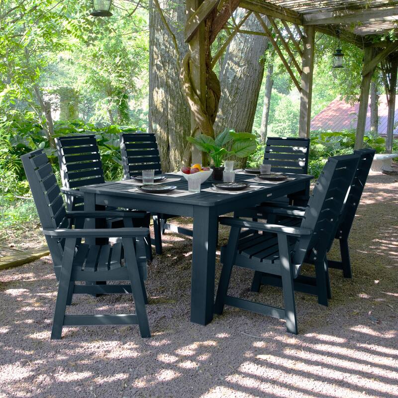Weatherly 7-piece Outdoor Dining Set - 42" x 72" Table, Dining-height