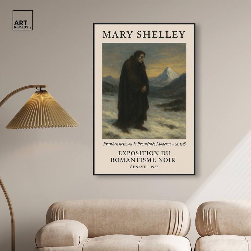 Mary Shelley Canvas by Art Remedy