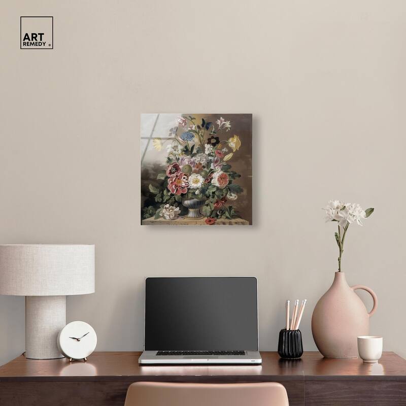 Classical Dream Vase Acrylic by Art Remedy, Ready to Hang