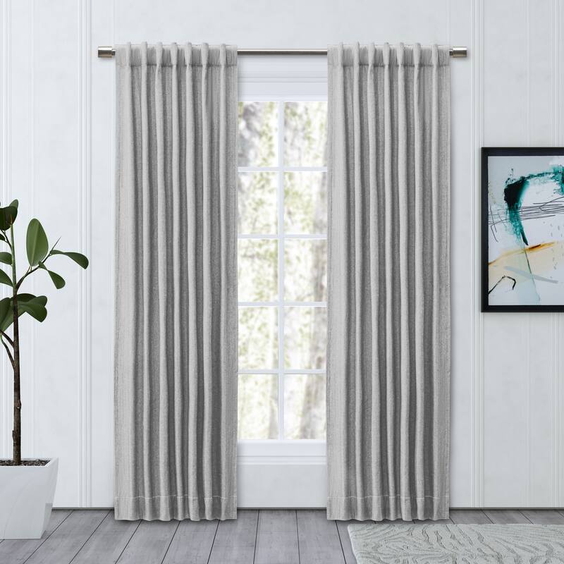 Chevron Recycled Cotton Rod Pocket W Back Tab Panel