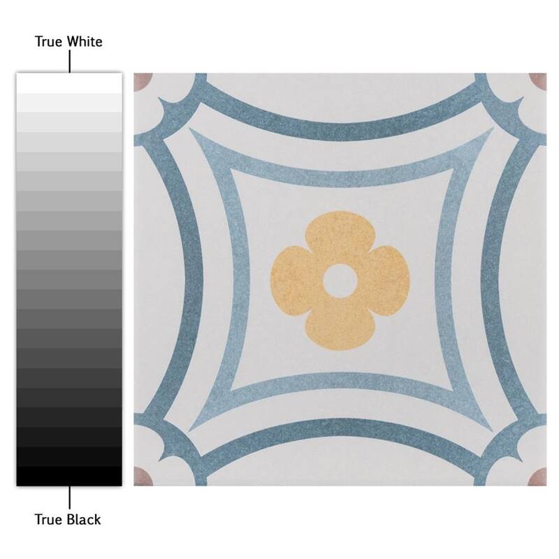 Merola Tile Caprice Saint Tropez Encaustic 7.86" x 7.86" Porcelain Floor and Wall Tile