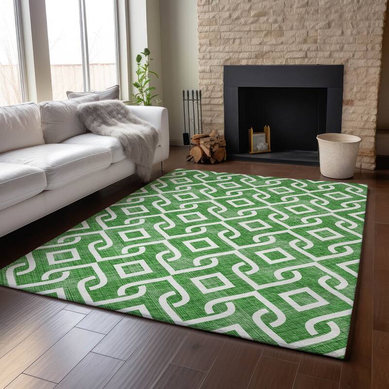 Premium Washable Super Soft Modern Medallions Mayfield Rug