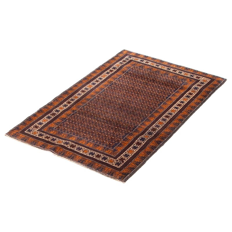 Teimani Navy Rug 2'9" x 4'4" - 2'9 x 4'4