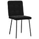 preview thumbnail 11 of 18, vidaXL Dining Chairs 2/4/6 pcs Black Velvet - 17.7" x 21.3" x 32.7"