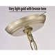 preview thumbnail 4 of 9, Benita 4-light Light Gold with Bronze Metal Crystal Orb Chandelier