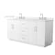 Option White / Giotto Quartz Top / Brushed Nickel
