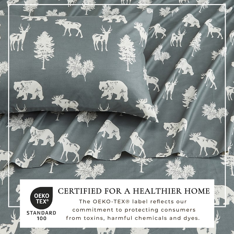 Linery & Co. Ultra-Soft Lodge-Inspired Brushed Microfiber Sheet Set