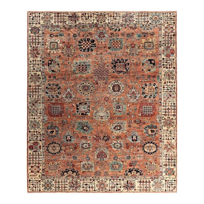 Serapi One-of-a-Kind Hand-Knotted Area Rug - Orange, 8' 2" x 9' 9" - 8' 2" x 9' 9"