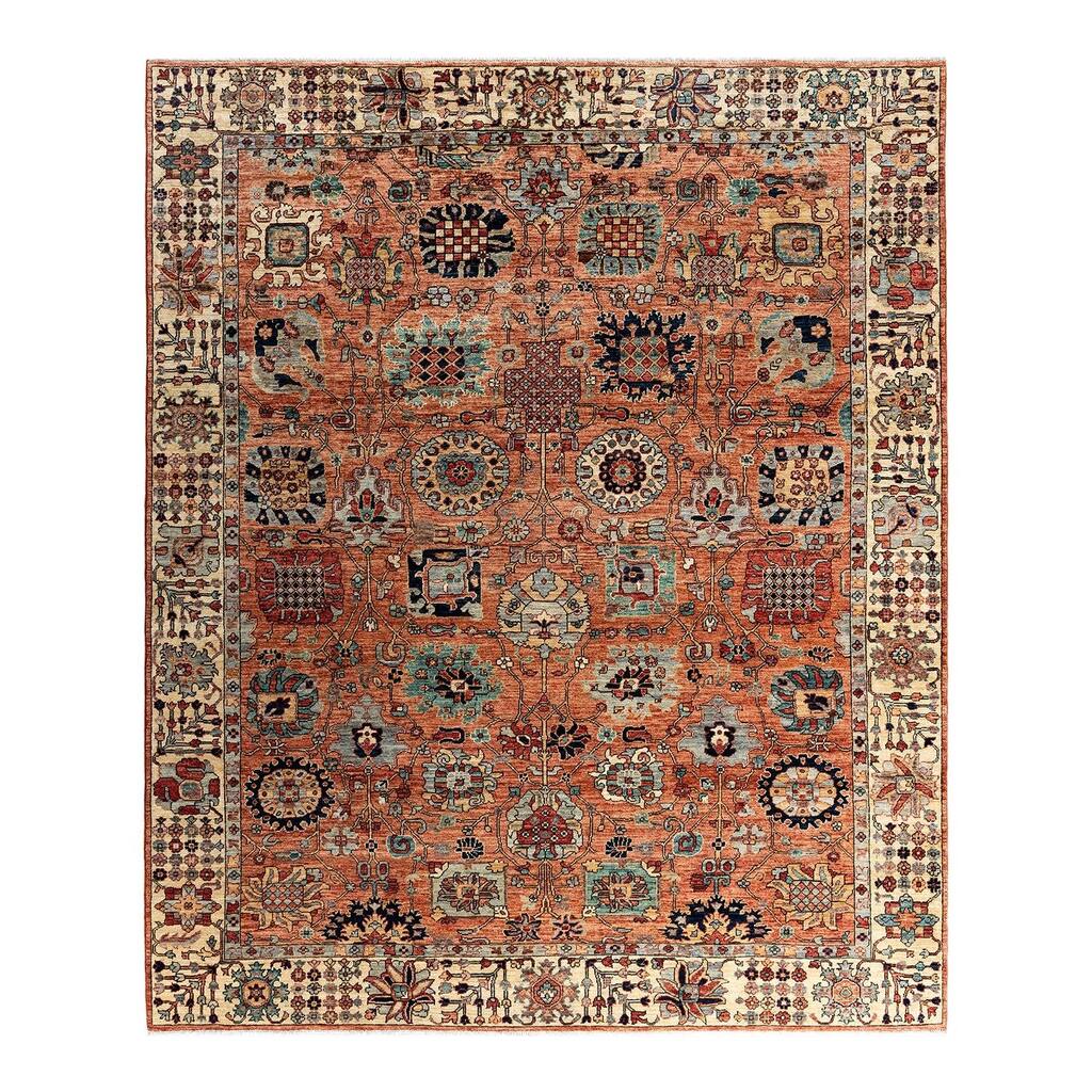 Serapi One-of-a-Kind Hand-Knotted Area Rug - Orange, 8' 2" x 9' 9" - 8' 2" x 9' 9"