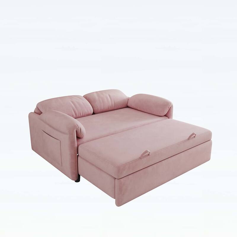 Sofa Centric Design: 54-Inch Sofa Bed with Dual Purpose - A Stylish Retractable Bed for Your Living Room
