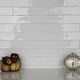 preview thumbnail 9 of 10, Merola Tile Chester Bianco 3" x 12" Ceramic Wall Subway Tile