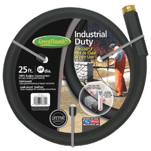Shop Teknor Apex 137885 Green Thumb 0 625 In X 25 Ft Rubber Garden Hose Overstock 27653454