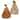 Rustic Wood Layered Tall Pumpkin Sitter - 9.5"H - 2 Asstd. - Multi