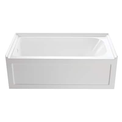Kingston Brass Oriel 60" Three Wall Alcove Acrylic Soaking Tub with