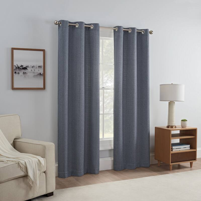 Eclipse Carter Room Darkening Window Curtains, 2 Panels