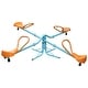preview thumbnail 2 of 6, Outdoor Kids Spinning Seesaw, Backyard Sit and Rotation Teeter Totter - Multicolor