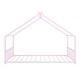 preview thumbnail 4 of 5, Full Size Metal House Bed, Pink