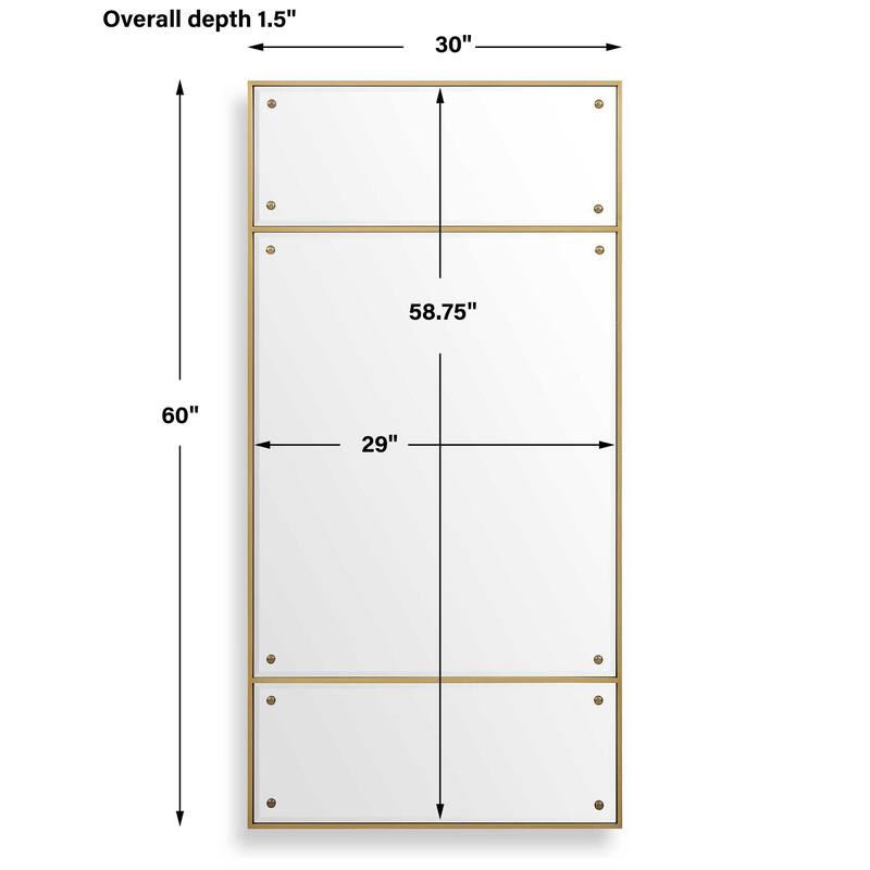 Uttermost Wrenton Brass Rectangular Mirror