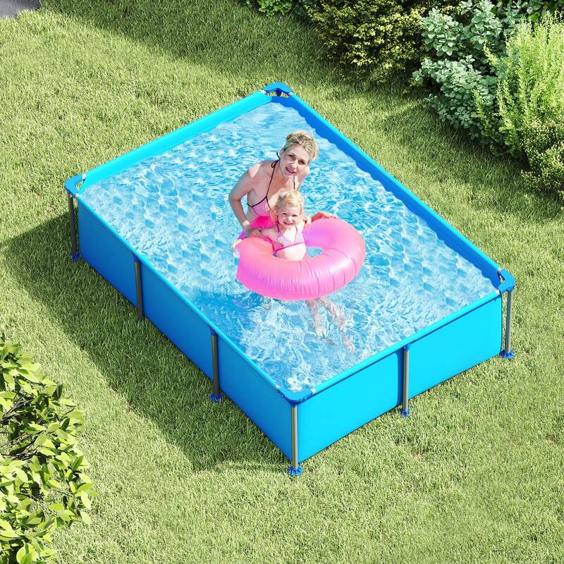 Costway 690 Gal Outdoor Family Swimming Pool with Metal Frame - See Details