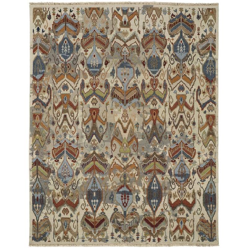 HomeRootsIkat Bohemian Rectangle Area Rug