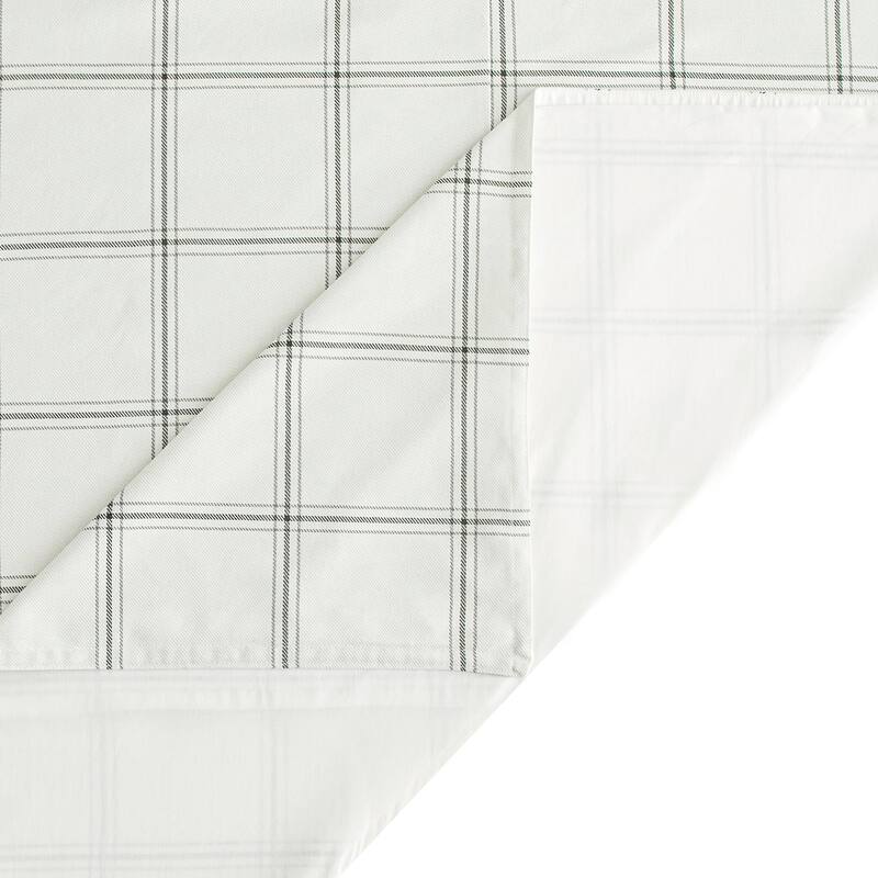 HiEnd Accents Windowpane Plaid Modern Rustic Bedding 3 Piece Comforter Set
