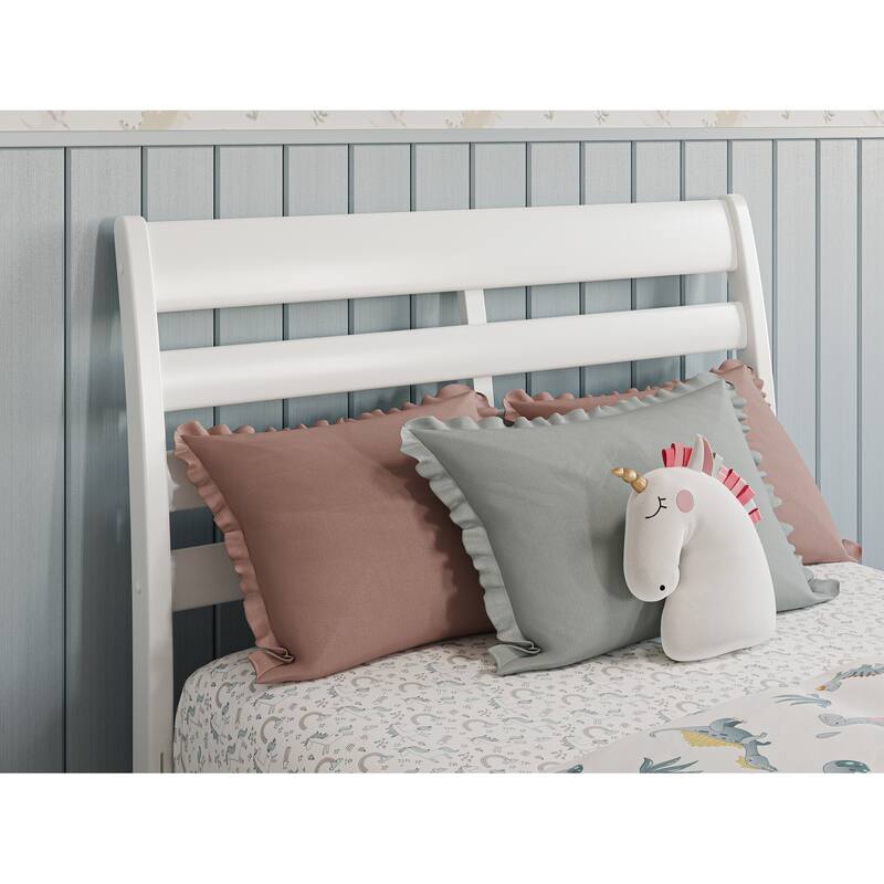 Emelie Platform Bed with Panel Footboard and Twin Trundle