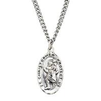 Shop Sterling Silver Men's Large St. Michael Cross